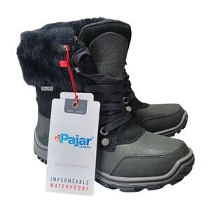 Pajar Women's Abbie Mid Calf Waterproof Snow Boots Black EU 36 Size 5 - 5.5 US